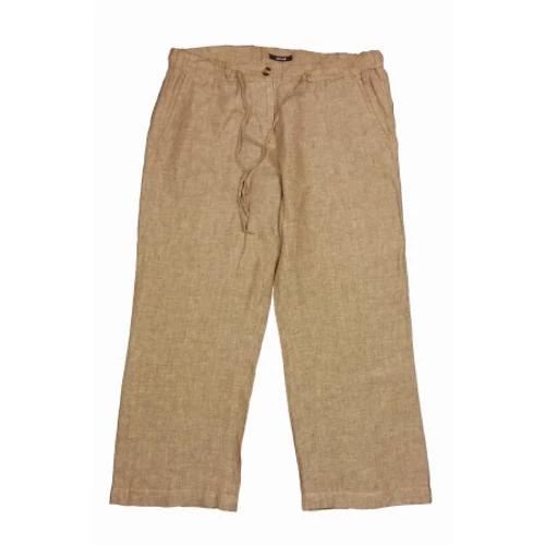 OPUS barna len nadrág (40)