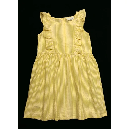 Sárga fodros ruha (128)