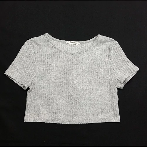 Szürke bordás felső (140)