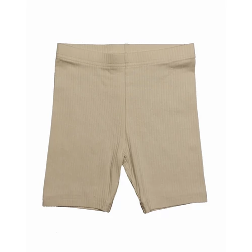 Bézs bordás short (104)