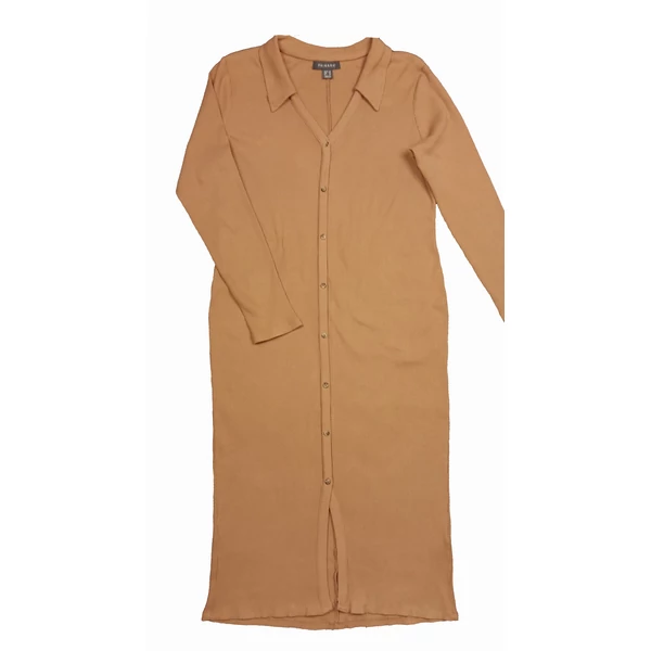 Barna bordás ruha (46)