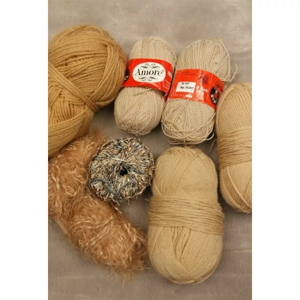 Bézs vegyes fonalcsomag (450gr)