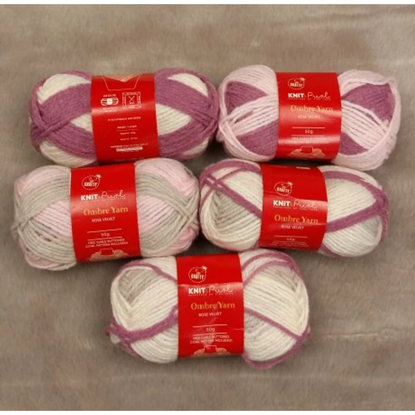 Ombre Yarn Rose Velvet színátmenetes fonal (250gr)