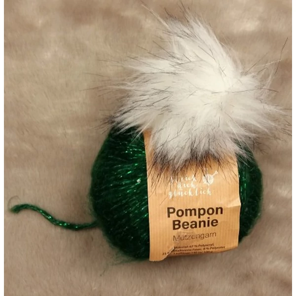 Pompon Beanie sapkafonal (100+27gr)