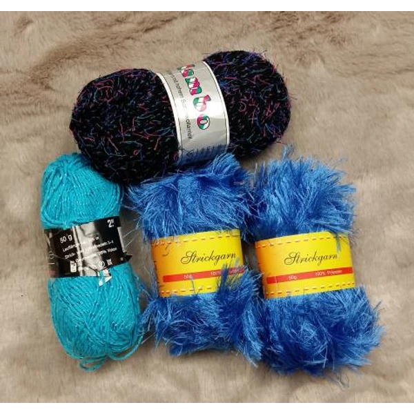 Türkiz vegyes fonalcsomag (200gr)