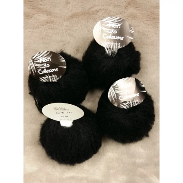 Filati da Collezione fekete gyapjú-akril fonal (200gr)