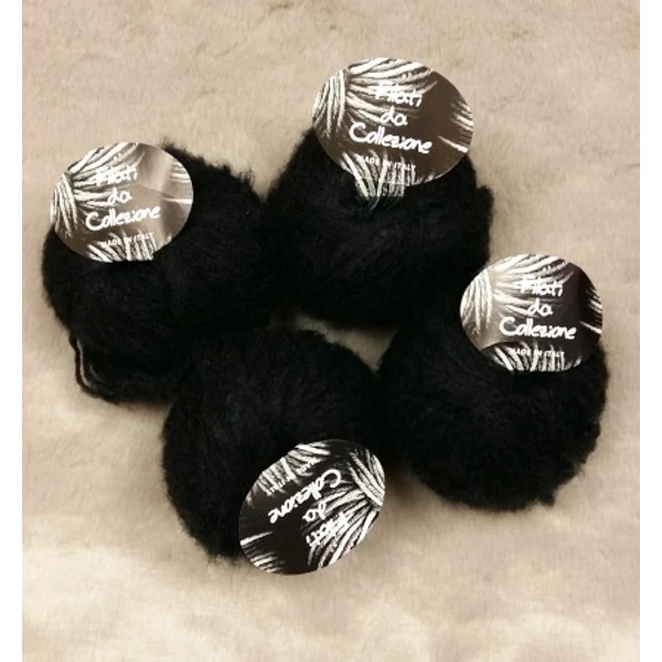 Filati da Collezione fekete gyapjú-akril fonal (200gr)