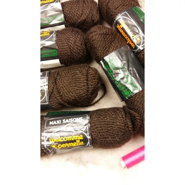 Barna gyapjú-mohair-akril fonal (580gr)