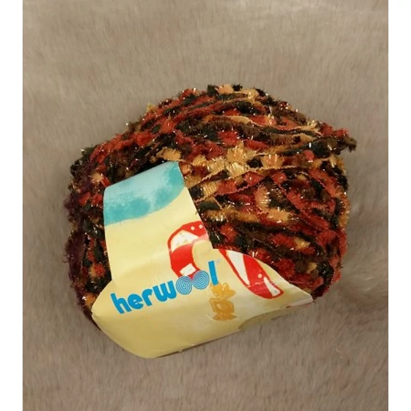 herwool rozsda-zöld fonal (50gr)