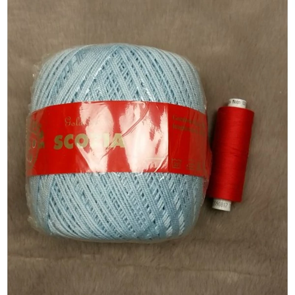 Tre Sfere világoskék pamut fonal (80gr)