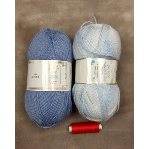 Kék színvilágú akril fonal (200gr)