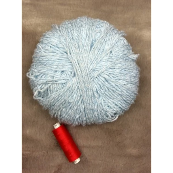 Világoskék cirmos akril fonal (110gr)