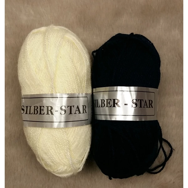 Silber-Star akril fonal ( 100gr)