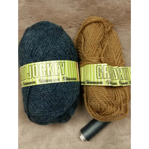 Gri Jockey szűzgyapjú-akril fonal (135gr)