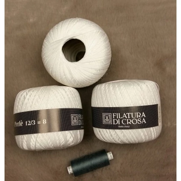 Filatura Di Crosa Perlé 12/3=8 mercerizált pamut fonal (300gr)