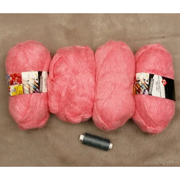 Rózsaszín akril fonal (390gr)