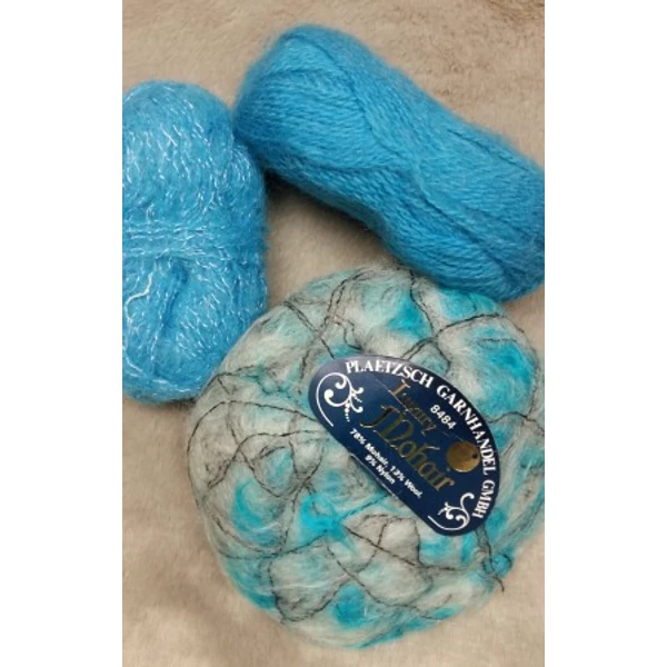 Türkiz mohaires fonalcsomag (140gr)