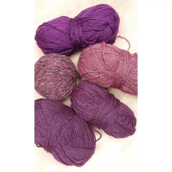 Padlizsán színvilágú fonalcsomag (500gr)