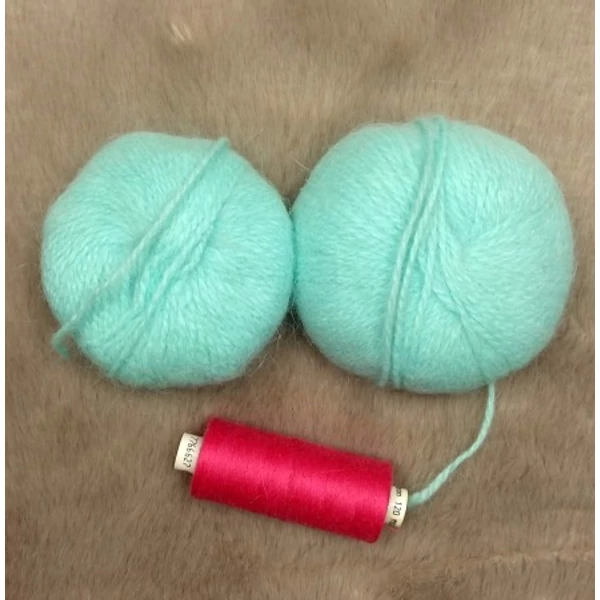 Kék mohaires fonal (30gr)