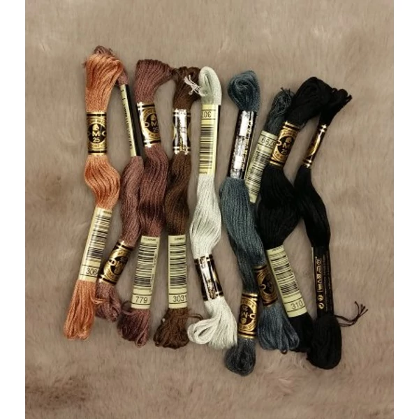 DMC pamut himzőfonal 8m (9db)