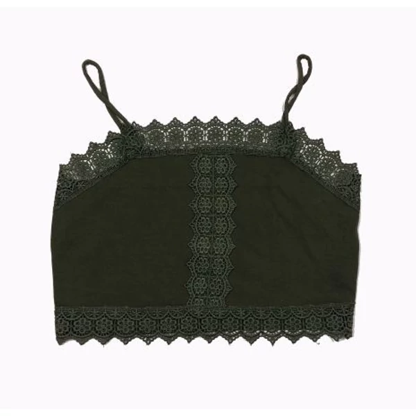 Zöld csipkés top (38)