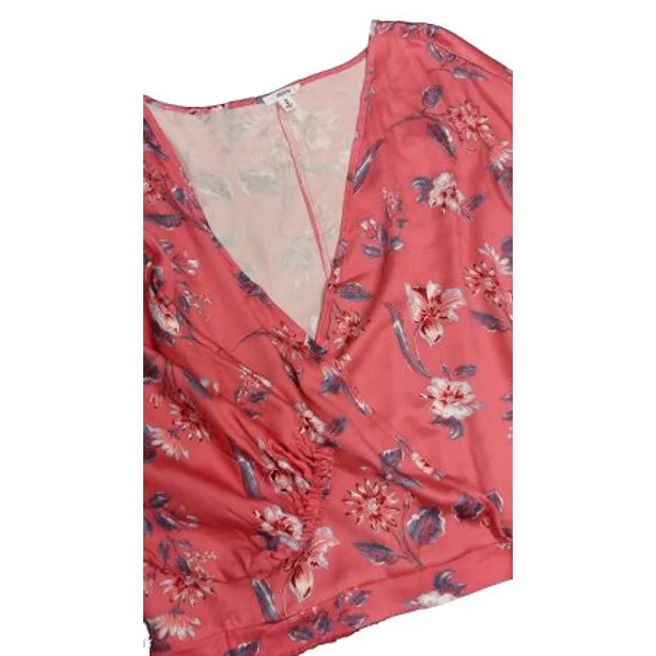 Virágos átlapolós felső (M)
