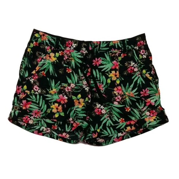 Virágos fekete short (42)