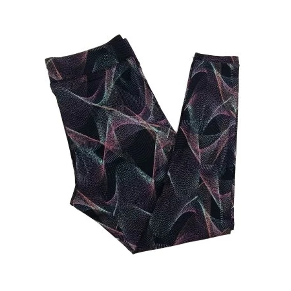 Hullám mintás fekete sportleg (XL)