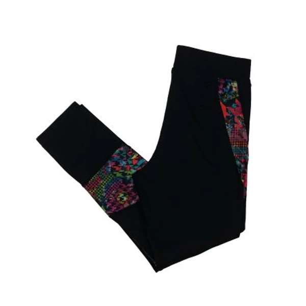 Fekete mintás 3/4-es sportleg (XL)