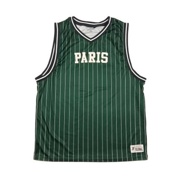 Zöld csíkos Paris sportmez (2XL)