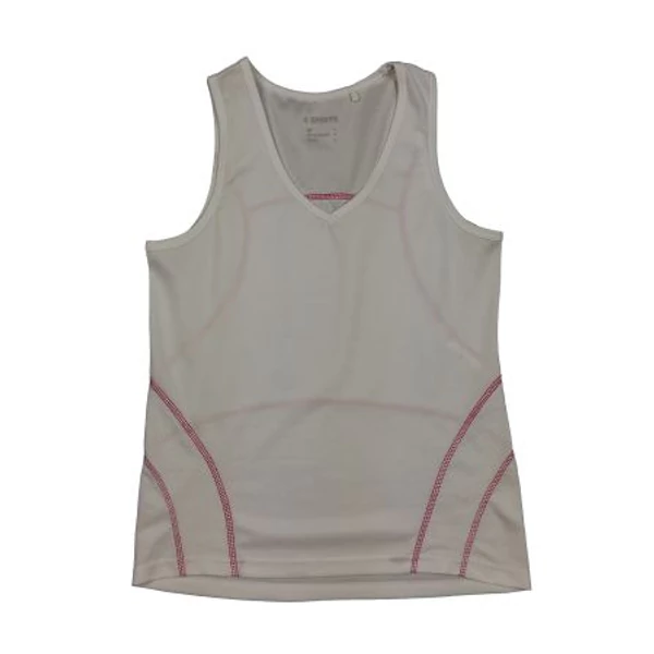 Fehér ciklámen varrásos sporttop (S)