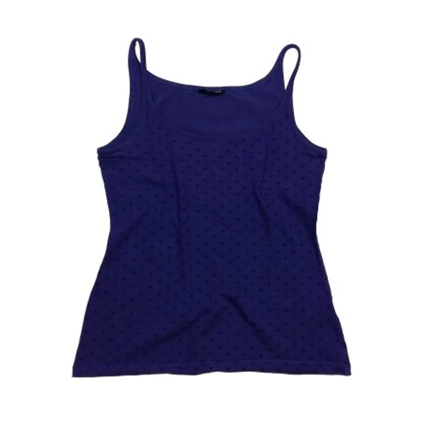 Lila pöttyös top (M)