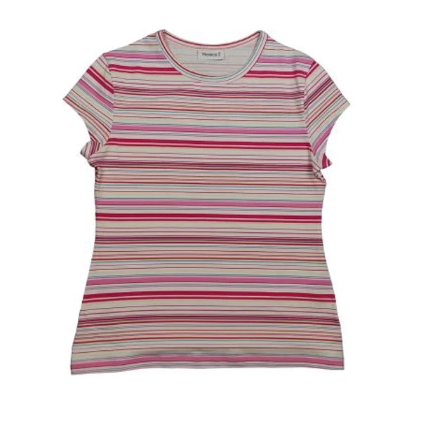 Pink csíkos top (M)
