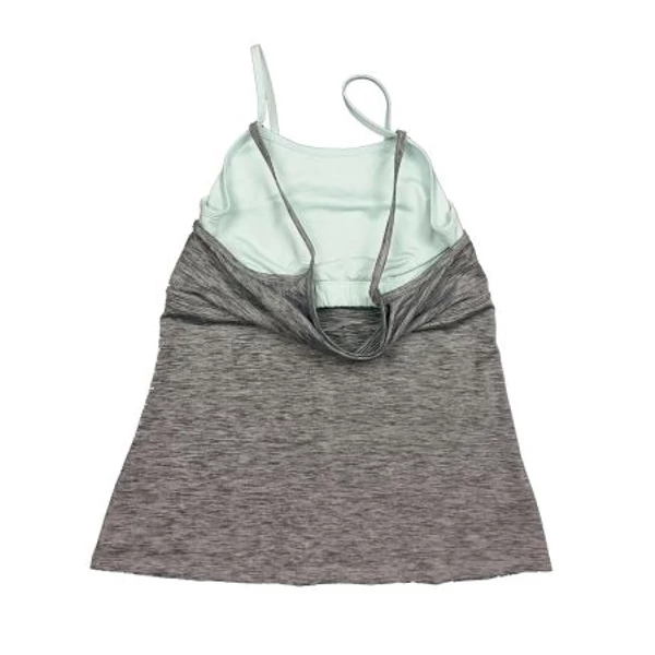 Szürke-türkiz sporttop (M)