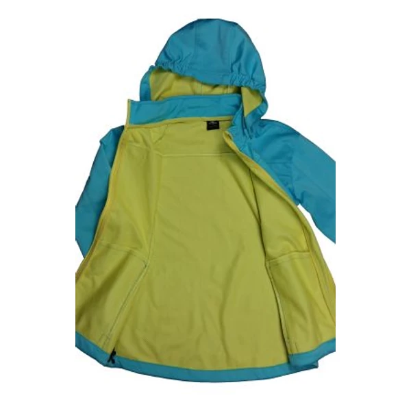 Világoskék sárga softshell kabát (152)