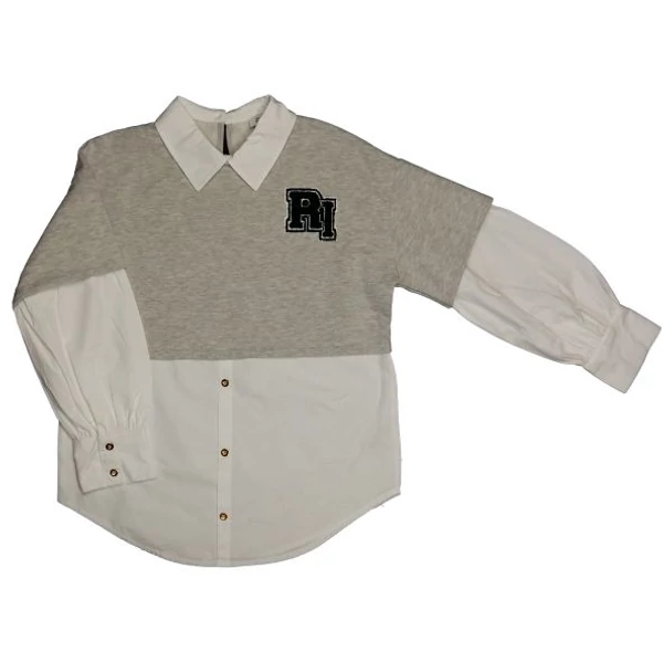 River Island szürke-fehér felső (152)