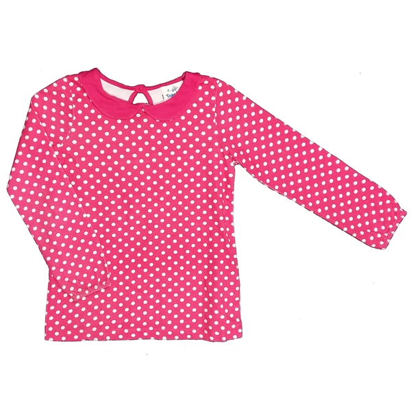 Pink pöttyös póló (116)