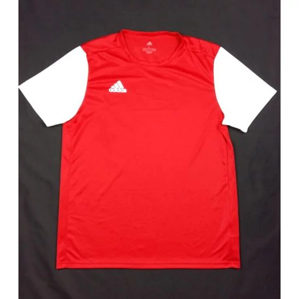 Meggypiros-fehér adidas sportpóló (L)