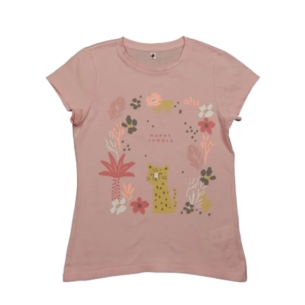 Rózsaszín Happy Jungle póló (128)