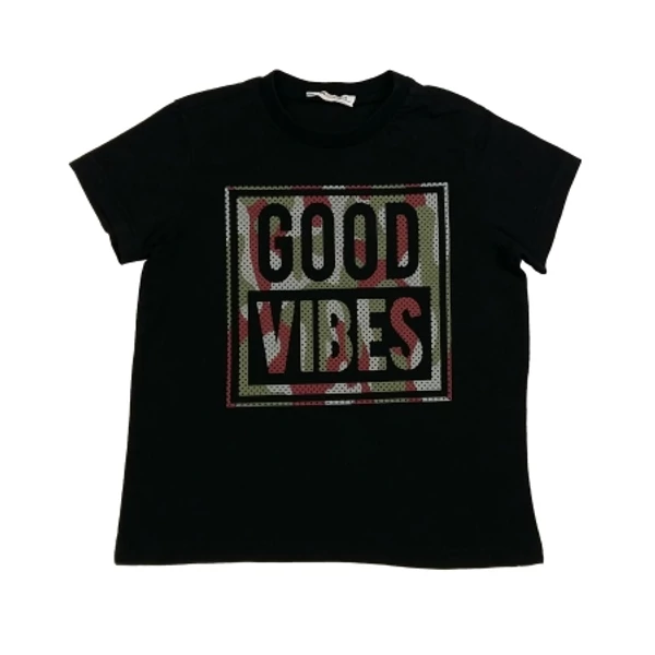 Fekete Good Vibes póló (104)