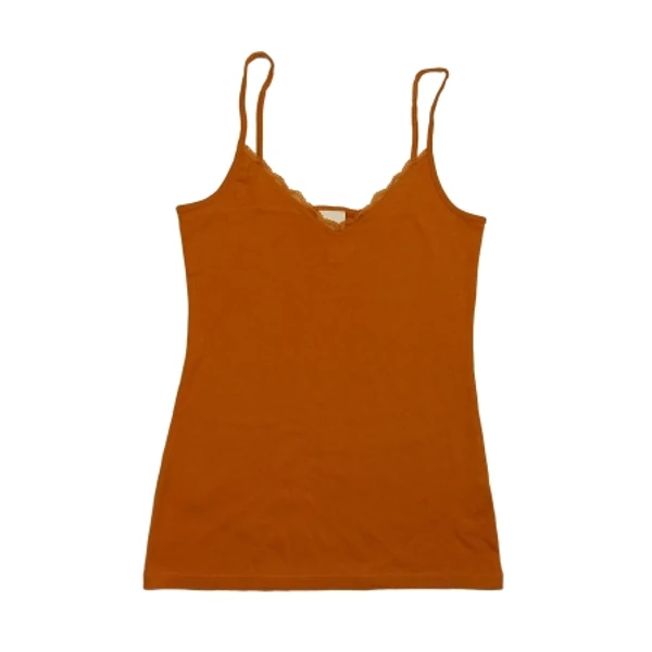 Okker csipkés top (S)