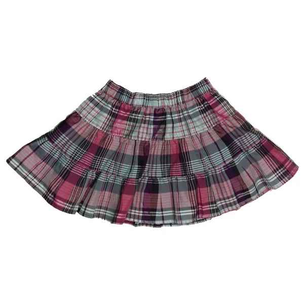 Türkiz-pink kockás szoknya (110)