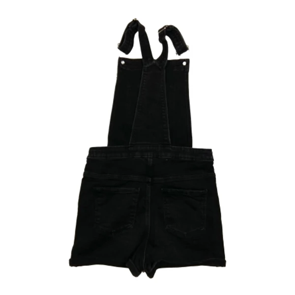 Fekete kantáros farmershort (146)