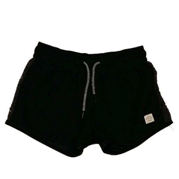 fekete csipkebetétes short (152)