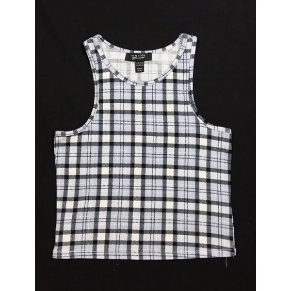 Kék kockás top (158)