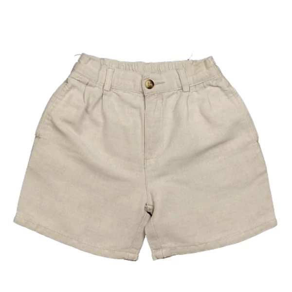 Bézs lenes short (98)