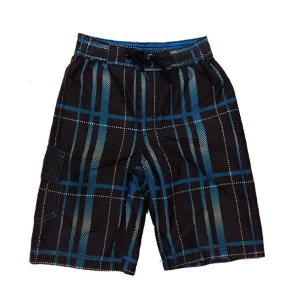 Fekete-kék kockás short (98)
