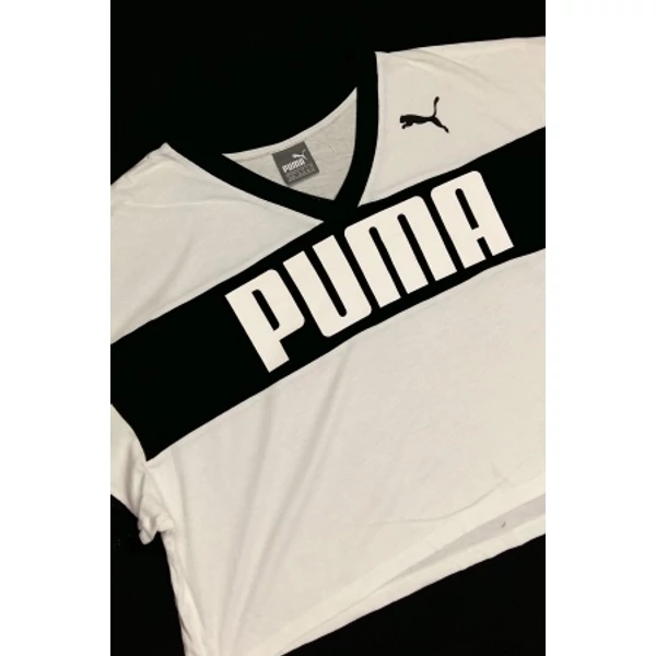 Fekete-fehér Puma oversize póló (40)