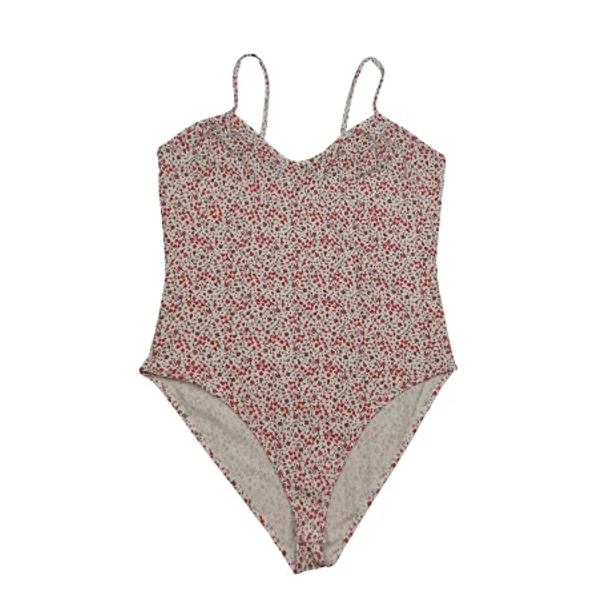 Piros virágos body (XL)