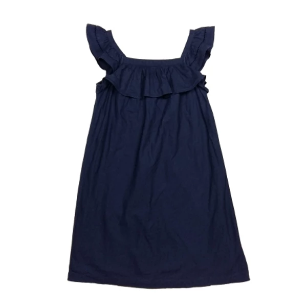 Sötétkék fodros ruha (140)